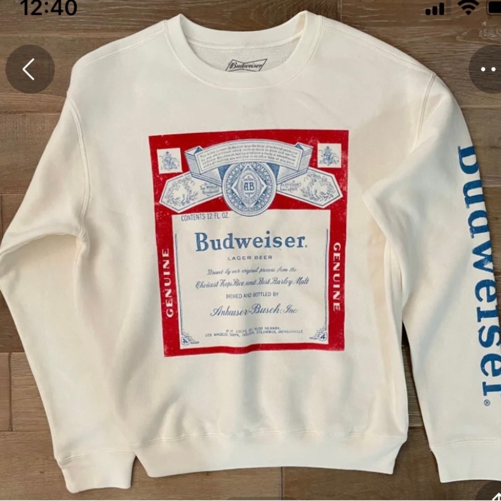 Budweiser crewneck LAST DAY UP
